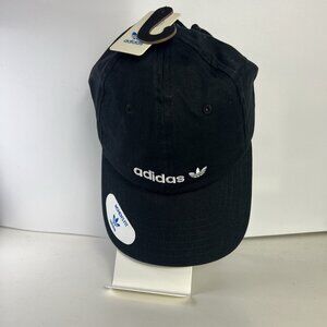 New Women’s Adidas Originals Black Forum Strapback Cap Adjustable Hat NWT